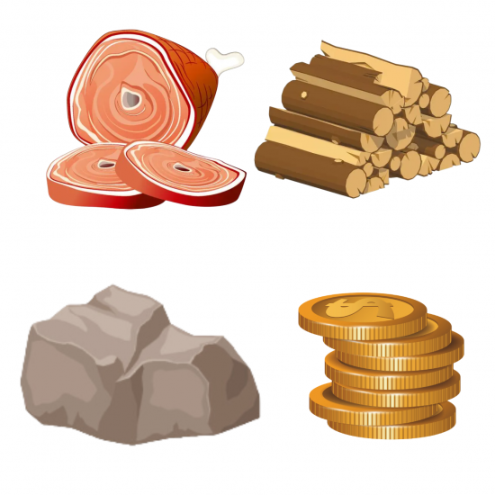 V-R - 30M Food,30M Wood,30M Stone,10M Gold (Transportation Resources, pre-book)